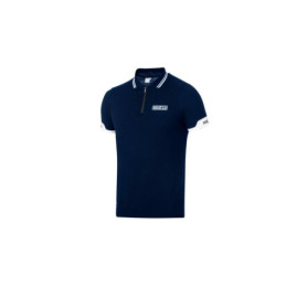 Polo Col Zippé SPARCO Bleu...